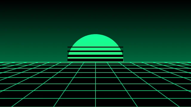 Dark Emerald vaporwave background — free HD dark emerald color wallpaper 1920x1080