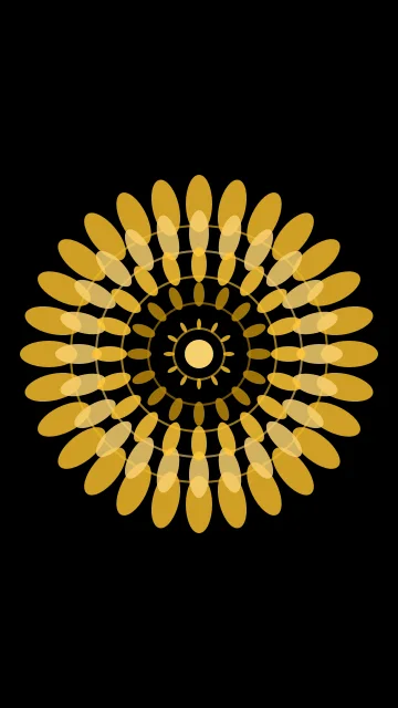 Dark Golden Rod mandala phone wallpaper — free HD dark golden rod mobile wallpaper 1080x1920