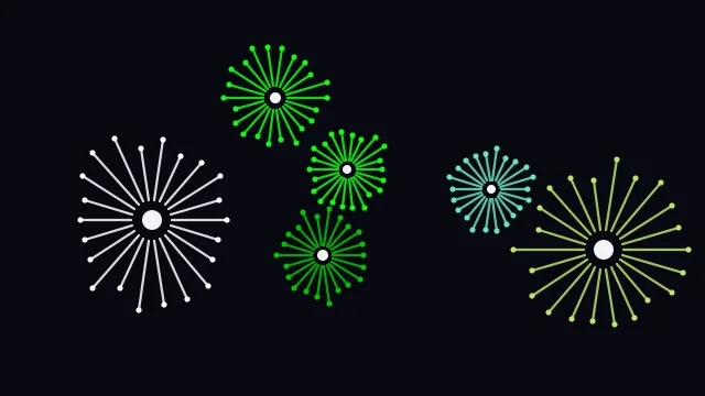 Dark Green fireworks background — free HD dark green color wallpaper 1920x1080