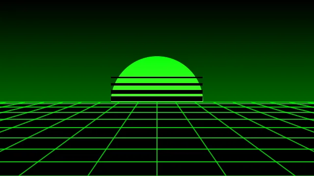 Dark Green vaporwave background — free HD dark green color wallpaper 1920x1080