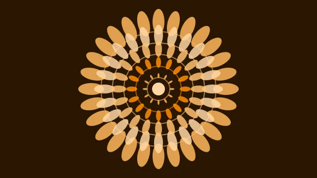 Dark Orange mandala background — free HD dark orange color wallpaper 1920x1080