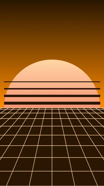 Dark Orange vaporwave phone wallpaper — free HD dark orange mobile wallpaper 1080x1920