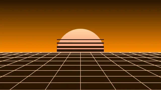 Dark Orange vaporwave background — free HD dark orange color wallpaper 1920x1080
