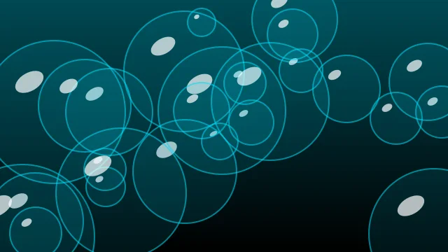 Dark Teal bubbles desktop wallpaper — free 4K dark teal wallpaper 3840x2160