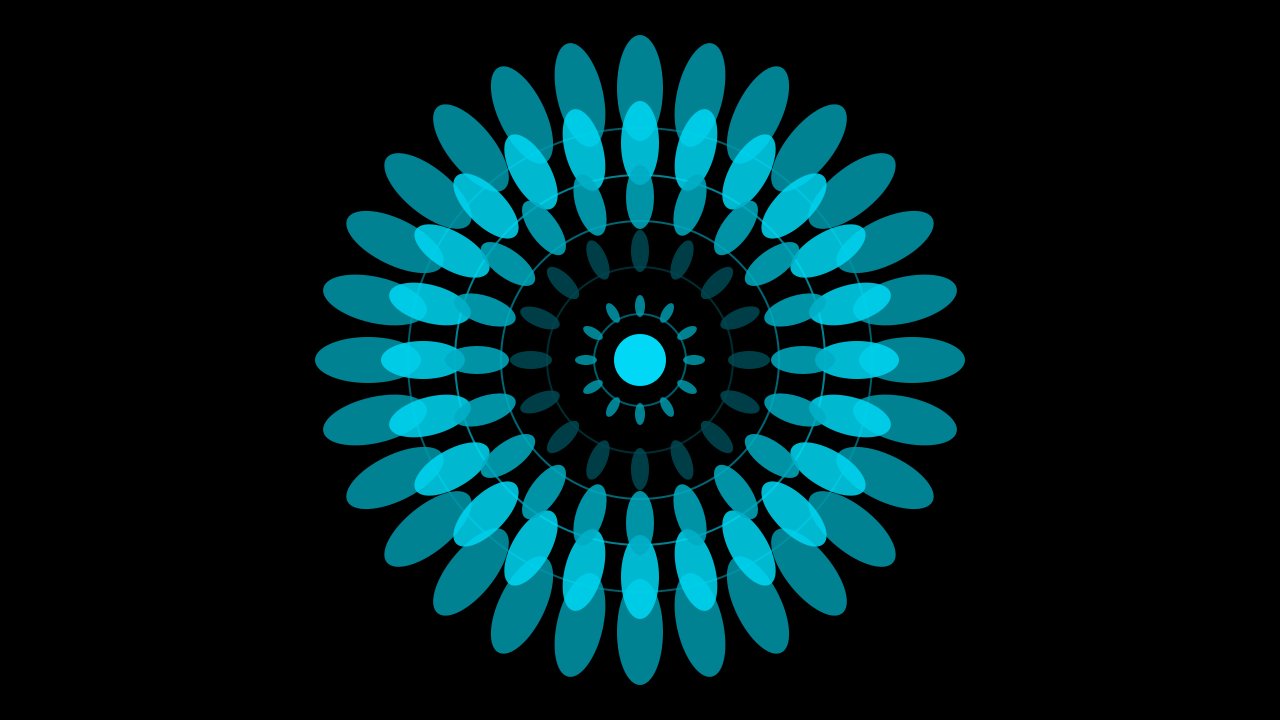 Dark Teal mandala background — free HD dark teal color wallpaper 1920x1080
