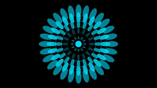 Dark Teal mandala desktop wallpaper — free 4K dark teal wallpaper 3840x2160