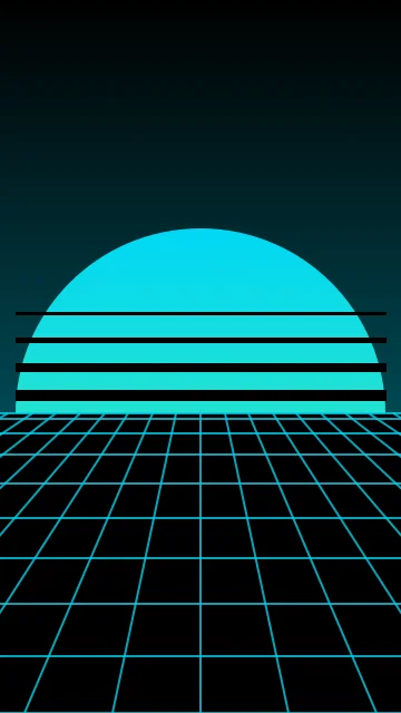 Dark Teal vaporwave phone wallpaper — free HD dark teal mobile wallpaper 1080x1920