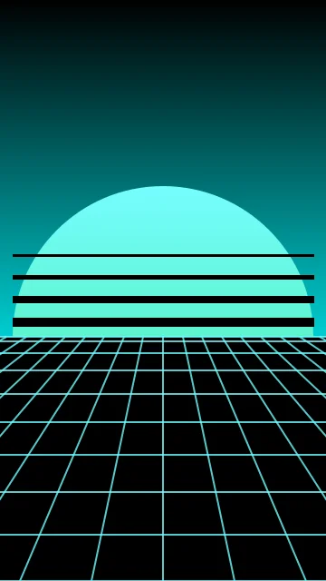 Dark Turquoise vaporwave phone wallpaper — free HD dark turquoise mobile wallpaper 1080x1920