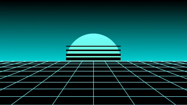 Dark Turquoise vaporwave desktop wallpaper — free 4K dark turquoise wallpaper 3840x2160