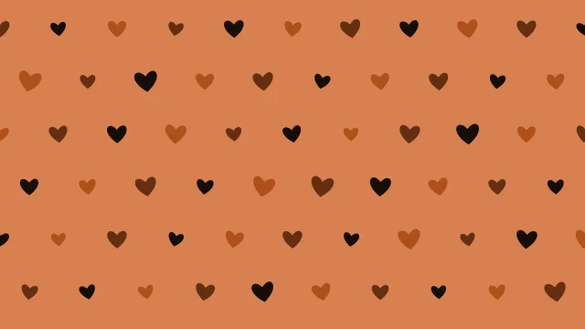 Dark Walnut hearts background — free HD dark walnut color wallpaper 1920x1080