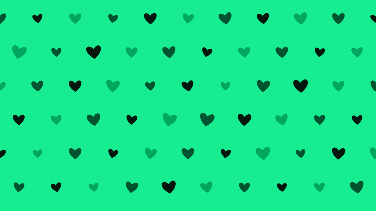 Deep Forest hearts background — free HD deep forest color wallpaper 1920x1080