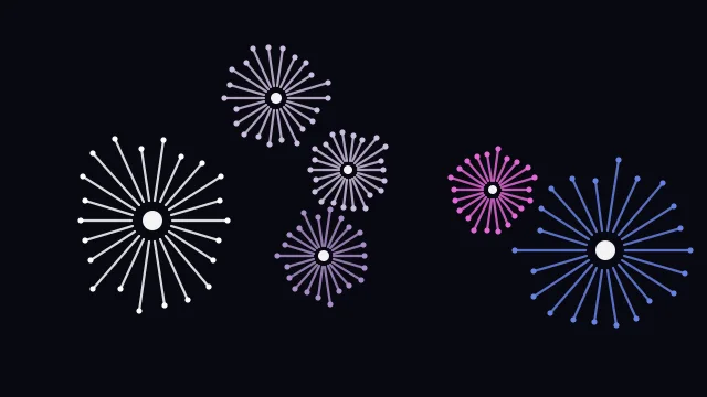 Deep Lilac fireworks background — free HD deep lilac color wallpaper 1920x1080