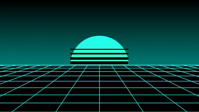 Deep Ocean vaporwave background — free HD deep ocean color wallpaper 1920x1080