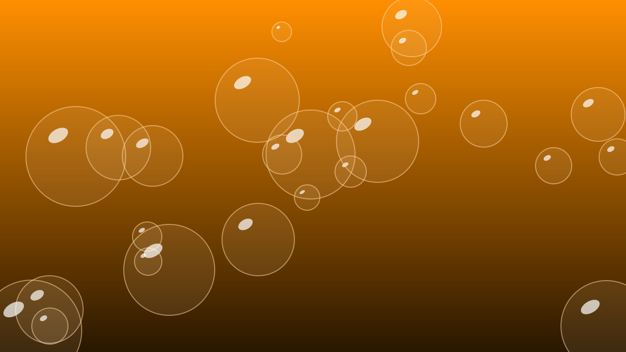 Deep Saffron bubbles background — free HD deep saffron color wallpaper 1920x1080