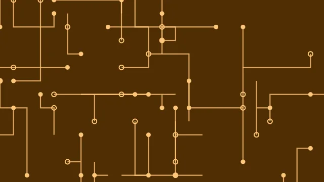 Deep Saffron circuit board background — free HD deep saffron color wallpaper 1920x1080