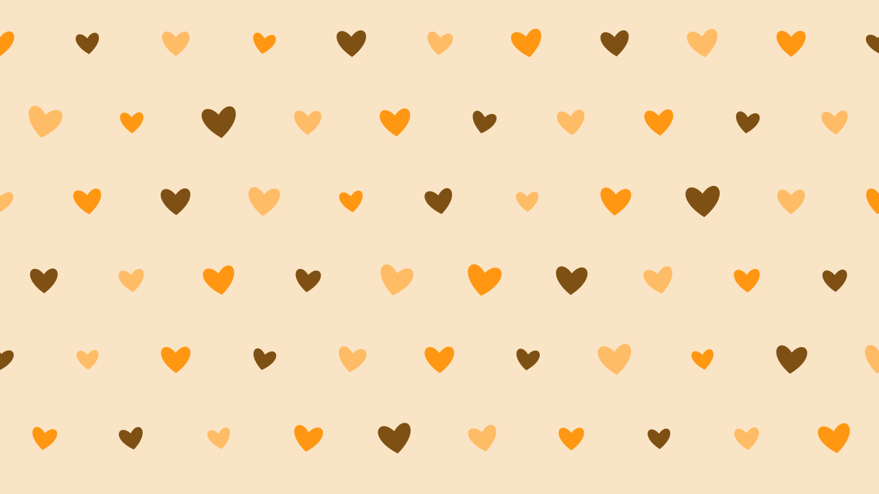 Deep Saffron hearts background — free HD deep saffron color wallpaper 1920x1080