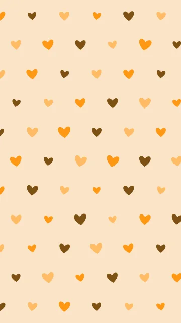 Deep Saffron hearts phone wallpaper — free HD deep saffron mobile wallpaper 1080x1920