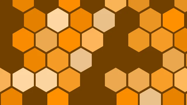 Deep Saffron hexagon background — free HD deep saffron color wallpaper 1920x1080