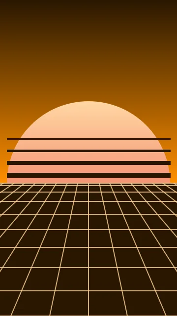 Deep Saffron vaporwave phone wallpaper — free HD deep saffron mobile wallpaper 1080x1920