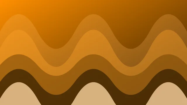 Deep Saffron waves background — free HD deep saffron color wallpaper 1920x1080