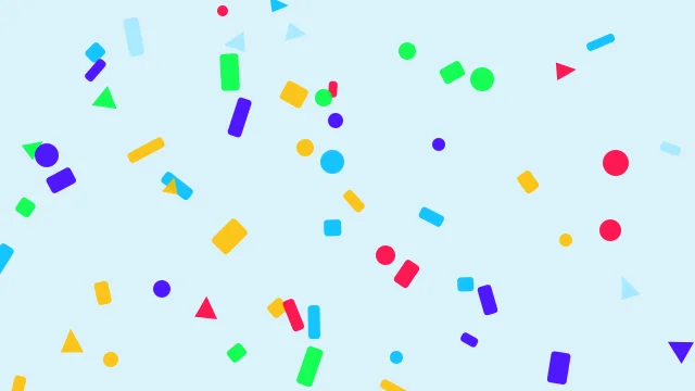 Deep Sky Blue confetti desktop wallpaper — free 4K deep sky blue wallpaper 3840x2160