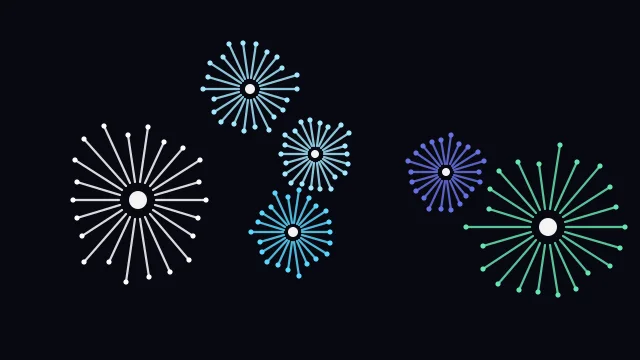 Deep Sky Blue fireworks desktop wallpaper — free 4K deep sky blue wallpaper 3840x2160