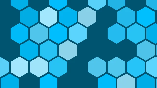 Deep Sky Blue hexagon desktop wallpaper — free 4K deep sky blue wallpaper 3840x2160