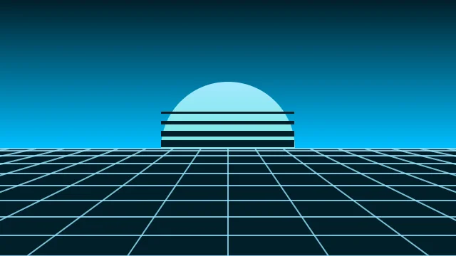 Deep Sky Blue vaporwave desktop wallpaper — free 4K deep sky blue wallpaper 3840x2160