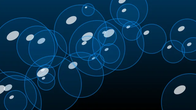 Deep Space Blue bubbles background — free HD deep space blue color wallpaper 1920x1080