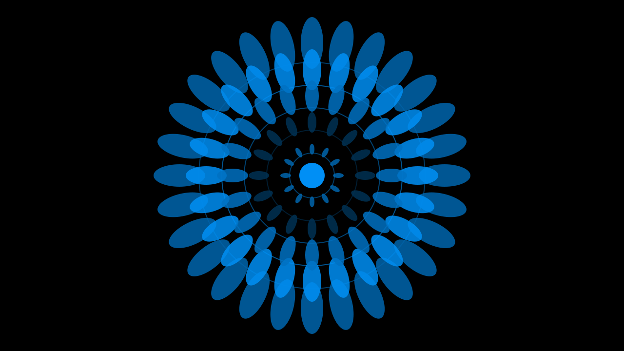 Deep Space Blue mandala background — free HD deep space blue color wallpaper 1920x1080