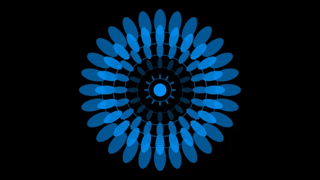 Deep Space Blue mandala background — free HD deep space blue color wallpaper 1920x1080