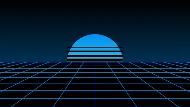 Deep Space Blue vaporwave background — free HD deep space blue color wallpaper 1920x1080
