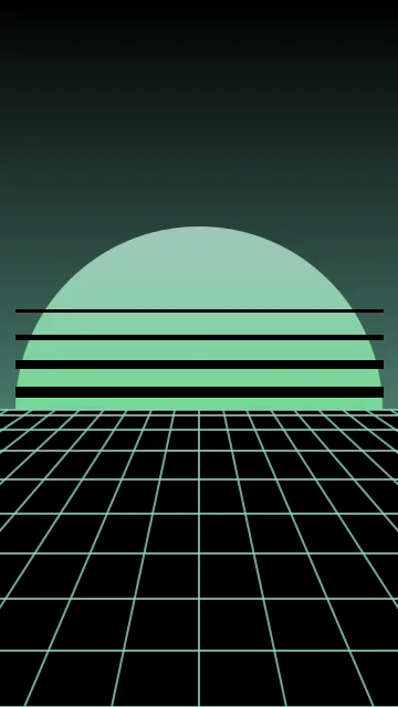 Deep Teal vaporwave phone wallpaper — free HD deep teal mobile wallpaper 1080x1920