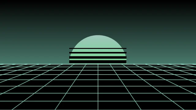 Deep Teal vaporwave background — free HD deep teal color wallpaper 1920x1080