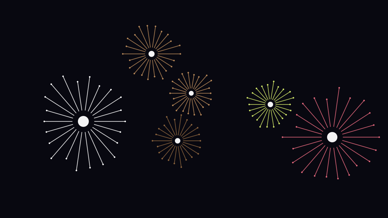 Deep Walnut fireworks background — free HD deep walnut color wallpaper 1920x1080