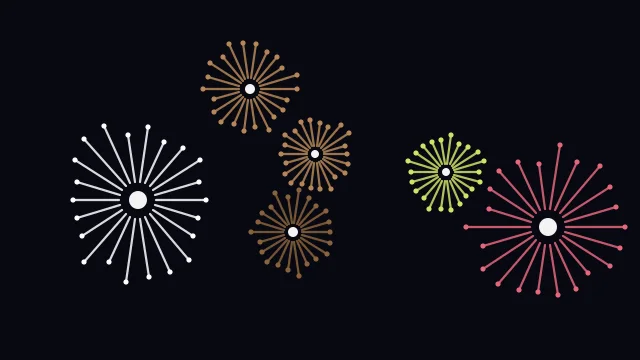 Deep Walnut fireworks background — free HD deep walnut color wallpaper 1920x1080