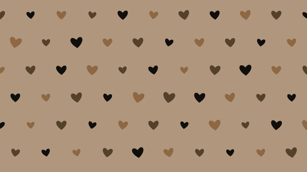 Deep Walnut hearts background — free HD deep walnut color wallpaper 1920x1080