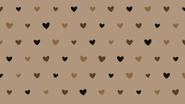 Deep Walnut hearts background — free HD deep walnut color wallpaper 1920x1080