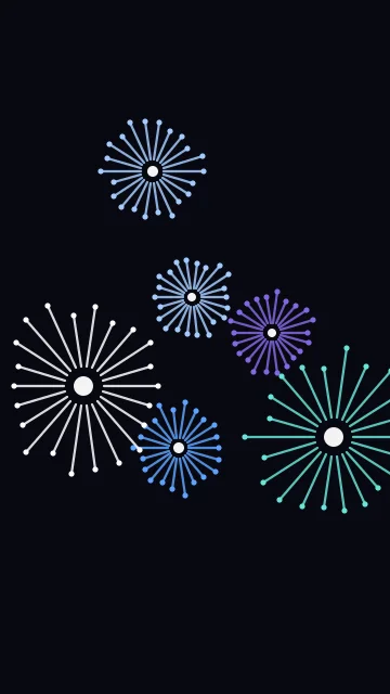 Digital Blue fireworks phone wallpaper — free HD digital blue mobile wallpaper 1080x1920