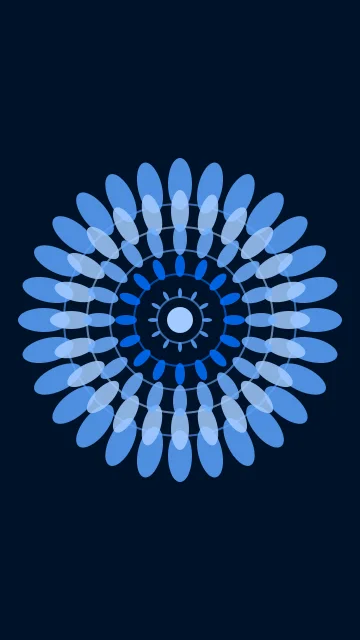 Digital Blue mandala phone wallpaper — free HD digital blue mobile wallpaper 1080x1920