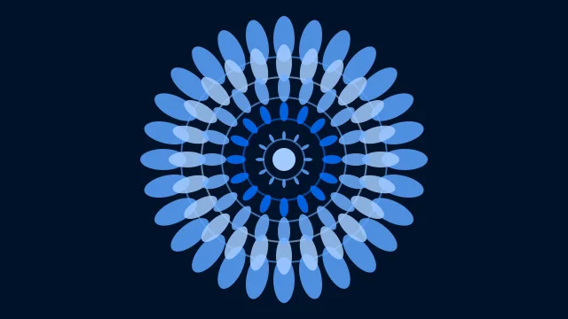 Digital Blue mandala background — free HD digital blue color wallpaper 1920x1080
