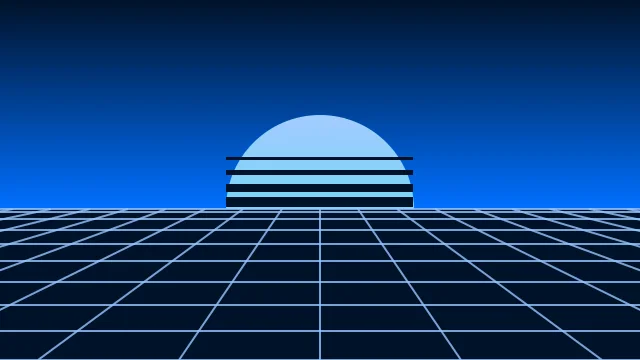 Digital Blue vaporwave background — free HD digital blue color wallpaper 1920x1080