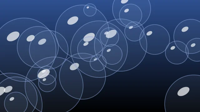 Dusk Blue bubbles background — free HD dusk blue color wallpaper 1920x1080
