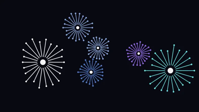 Dusk Blue fireworks background — free HD dusk blue color wallpaper 1920x1080