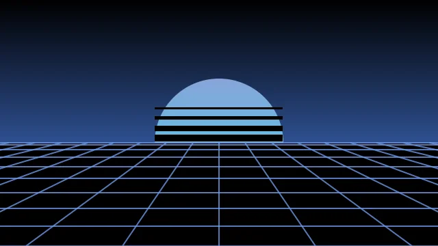 Dusk Blue vaporwave background — free HD dusk blue color wallpaper 1920x1080
