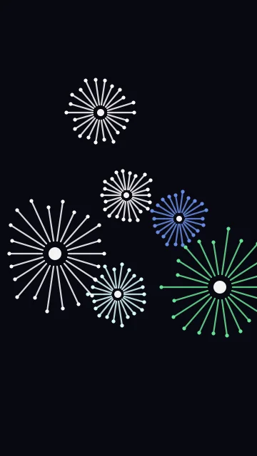 Electric Aqua fireworks phone wallpaper — free HD electric aqua mobile wallpaper 1080x1920