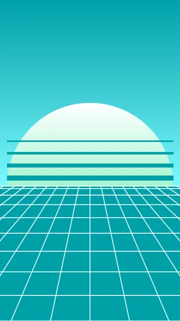 Electric Aqua vaporwave phone wallpaper — free HD electric aqua mobile wallpaper 1080x1920