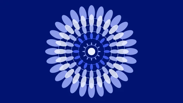 Electric Sapphire mandala background — free HD electric sapphire color wallpaper 1920x1080