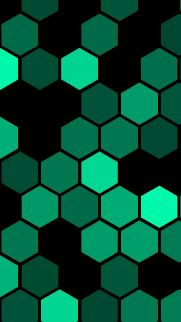 Emerald Depths hexagon phone wallpaper — free HD emerald depths mobile wallpaper 1080x1920
