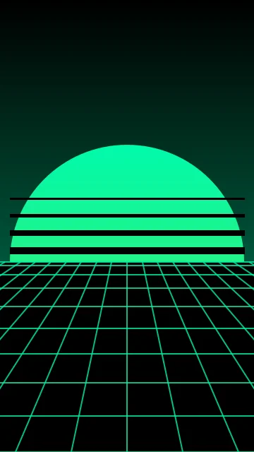 Emerald Depths vaporwave phone wallpaper — free HD emerald depths mobile wallpaper 1080x1920